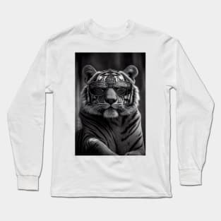 Sunglass Swagger Tiger Long Sleeve T-Shirt